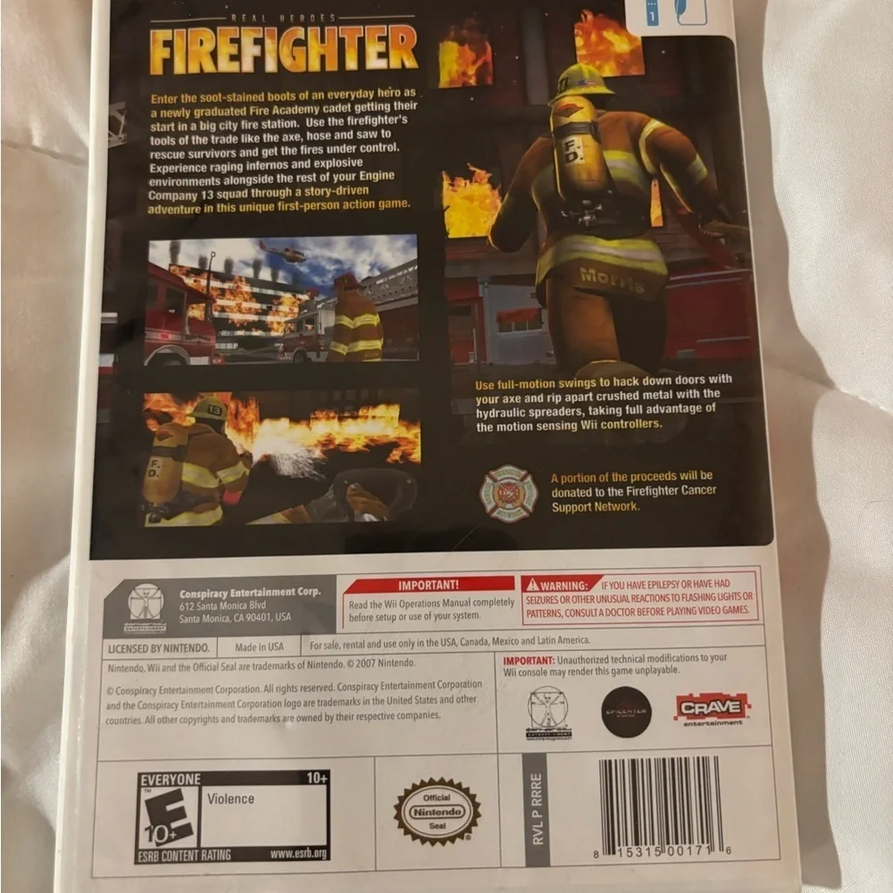 Real Heroes: Firefighter (Nintendo Wii, 2009)